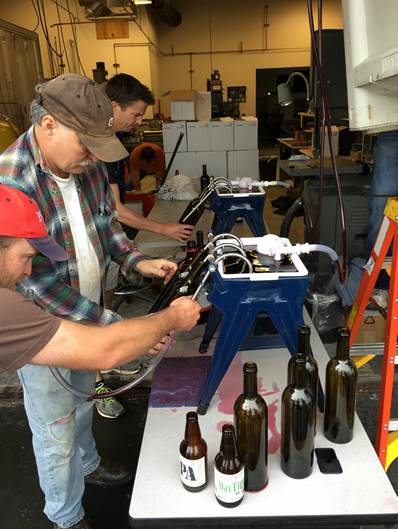 Alluxa's 2014 Pinot bottling Alluxa's 2014 Pinot bottling